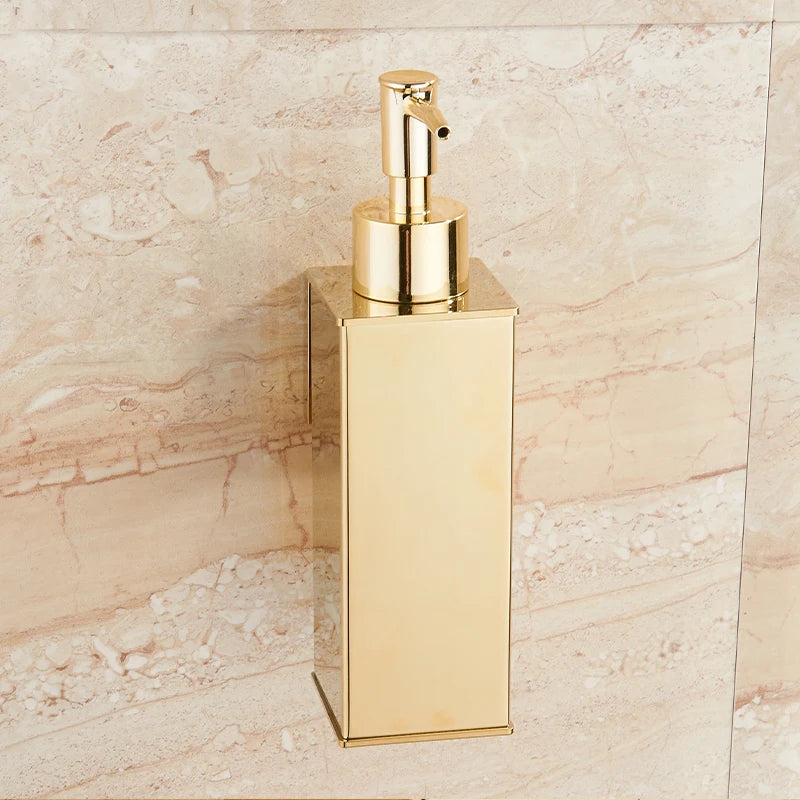 Soap Dispenser Gold bathroom Hand Liquid Soap Dispenser/kitchen soap dispenser Stainless Steel Shampoo bottles