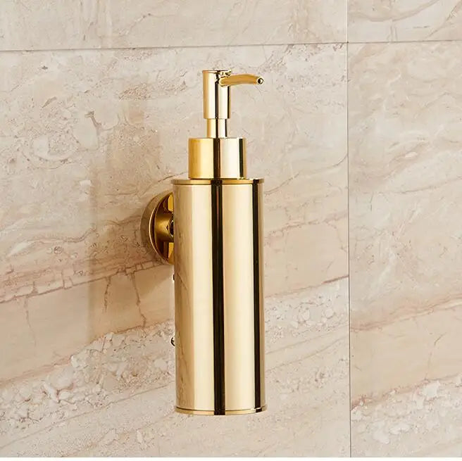 Soap Dispenser Gold bathroom Hand Liquid Soap Dispenser/kitchen soap dispenser Stainless Steel Shampoo bottles