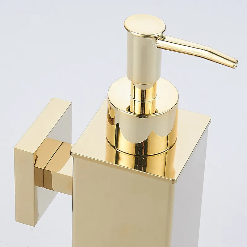 Soap Dispenser Gold bathroom Hand Liquid Soap Dispenser/kitchen soap dispenser Stainless Steel Shampoo bottles
