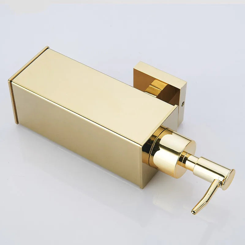 Soap Dispenser Gold bathroom Hand Liquid Soap Dispenser/kitchen soap dispenser Stainless Steel Shampoo bottles