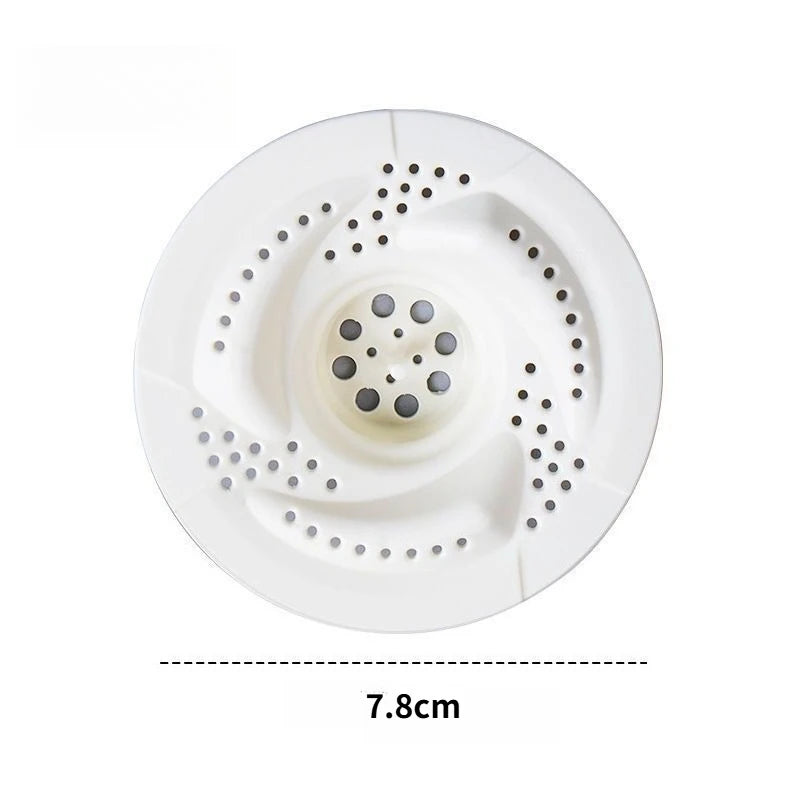 1/3/8pcs Japanese Vortex Drain Hair Catcher: Rotating Filter for Bathroom Kitchen Sink, Anti-Bug Clog Preventer