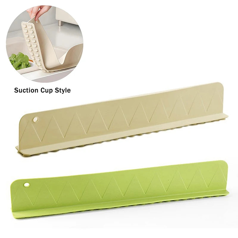 1PCS Silicone Sink Splash Guard With Suction Cup Sink Baffle Splash Guard Splash Protector For Kitchen Island And Bathroom