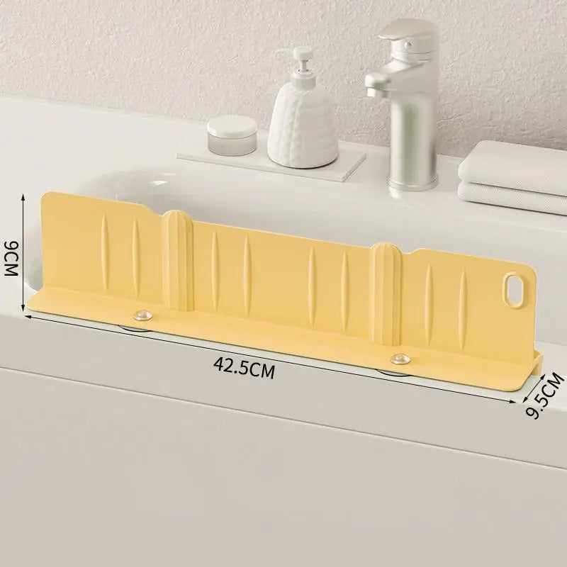 Silicone Sink Splash Guard With Waterproof And Splash-proof Design, Drain And Storage Tray For Dishwashing And Kitchenware