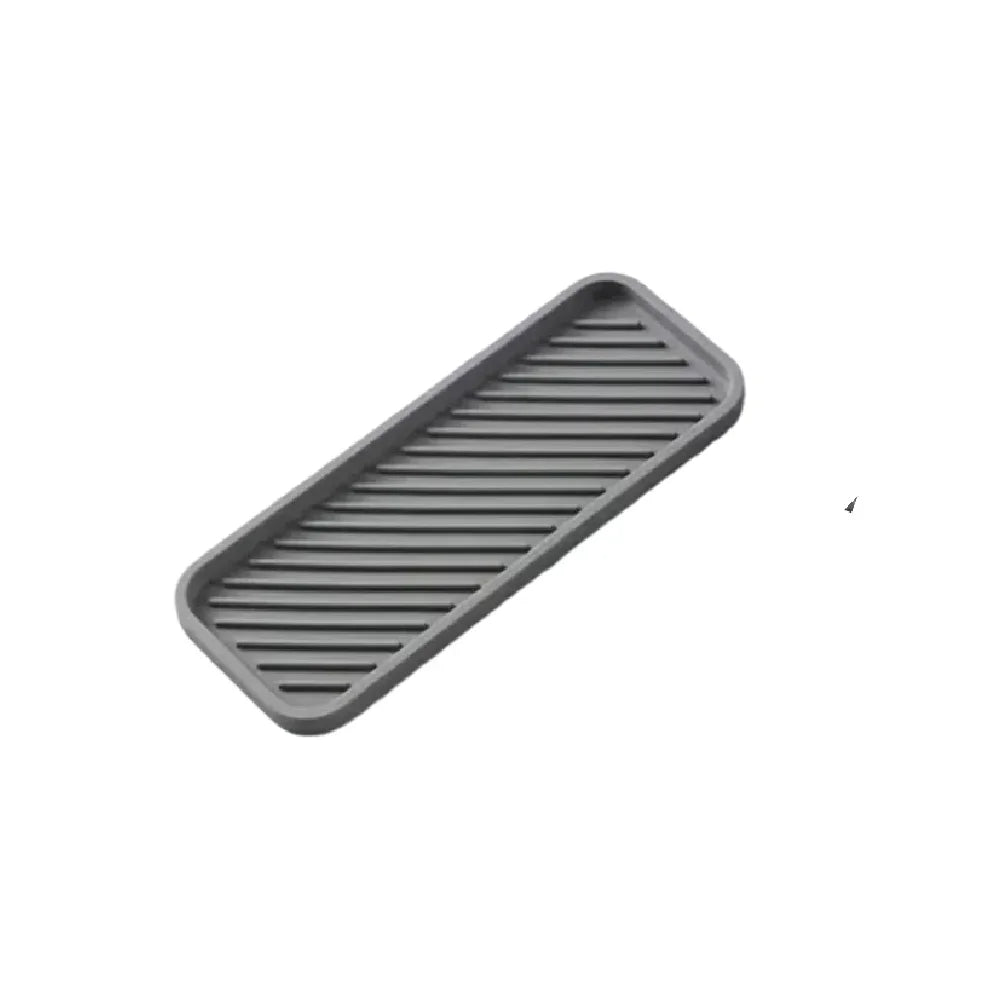 1 Silicone Sink Splash Guard And Soap Holder - Multifunctional Kitchen And Bathroom Accessory, Made Of Durable Plastic