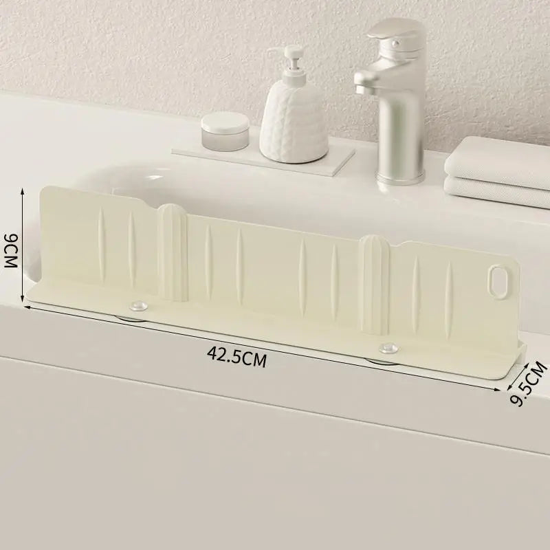 Silicone Sink Splash Guard With Waterproof And Splash-proof Design, Drain And Storage Tray For Dishwashing And Kitchenware