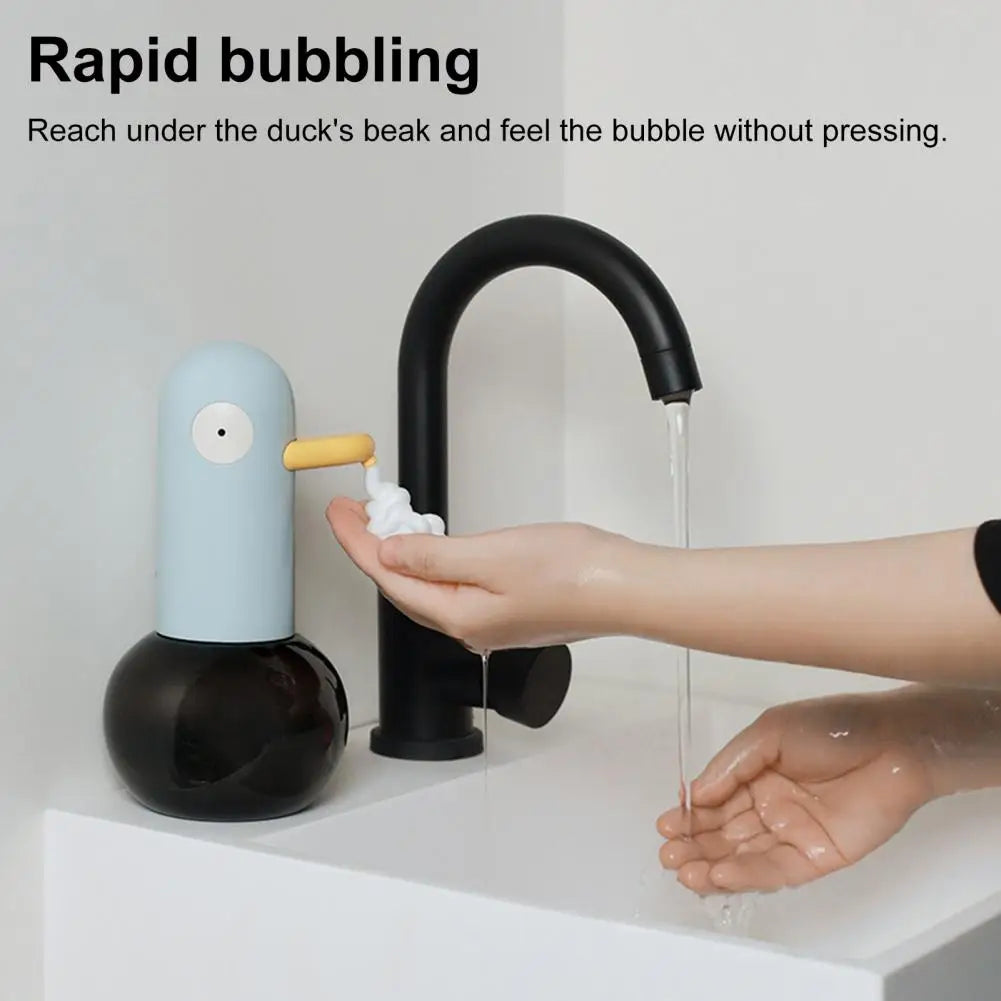 Automatic Induction Foam Soap Dispenser Contactless Duck Shape Soap Dispenser Portable 400ml Large Capacity Soap Dispenser