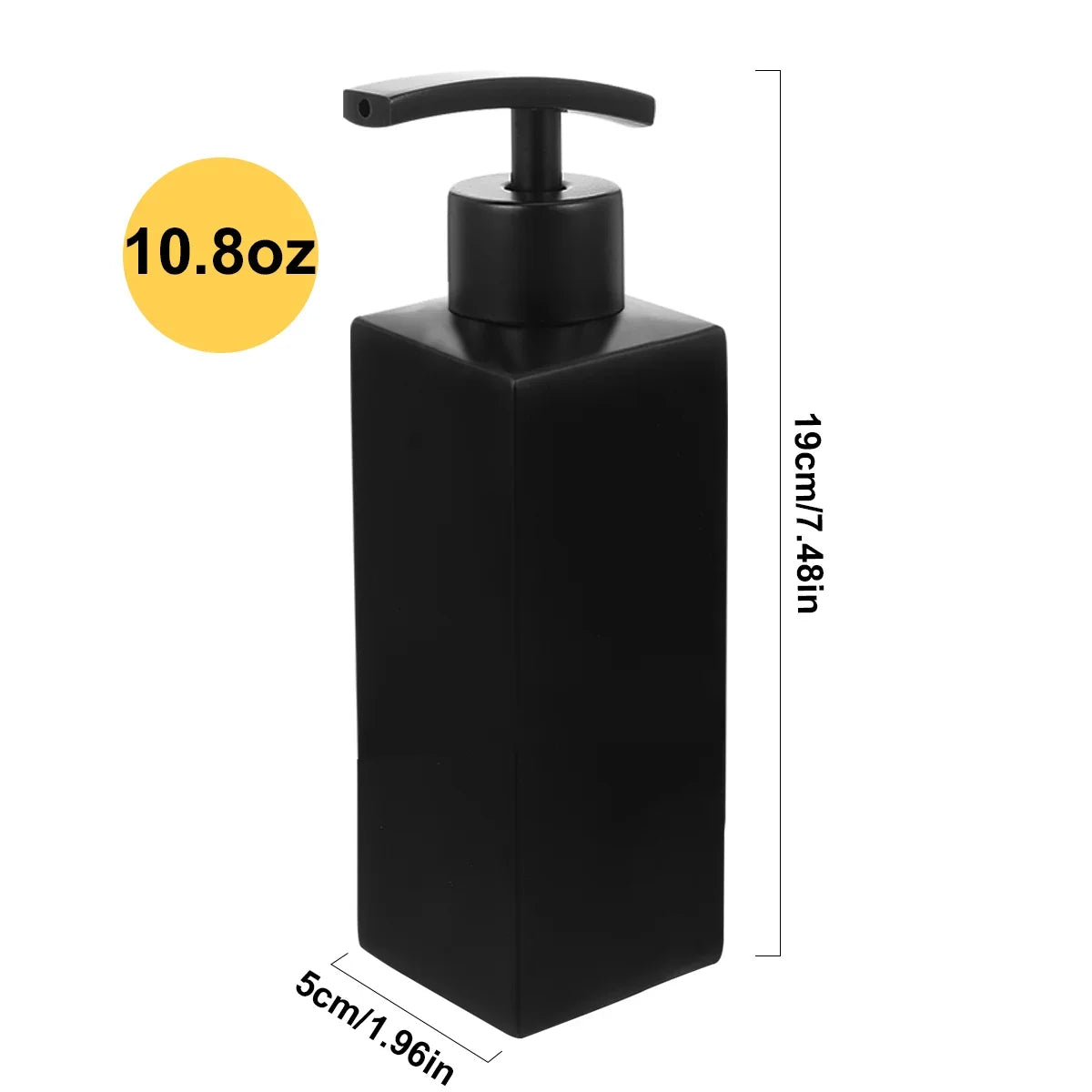 Matte Black 304 Stainless Steel Soap Dispenser Square Design Soap Dispenser Liquid Soap Dispenser for Bathroom