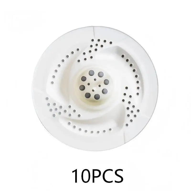 1/3/8pcs Japanese Vortex Drain Hair Catcher: Rotating Filter for Bathroom Kitchen Sink, Anti-Bug Clog Preventer