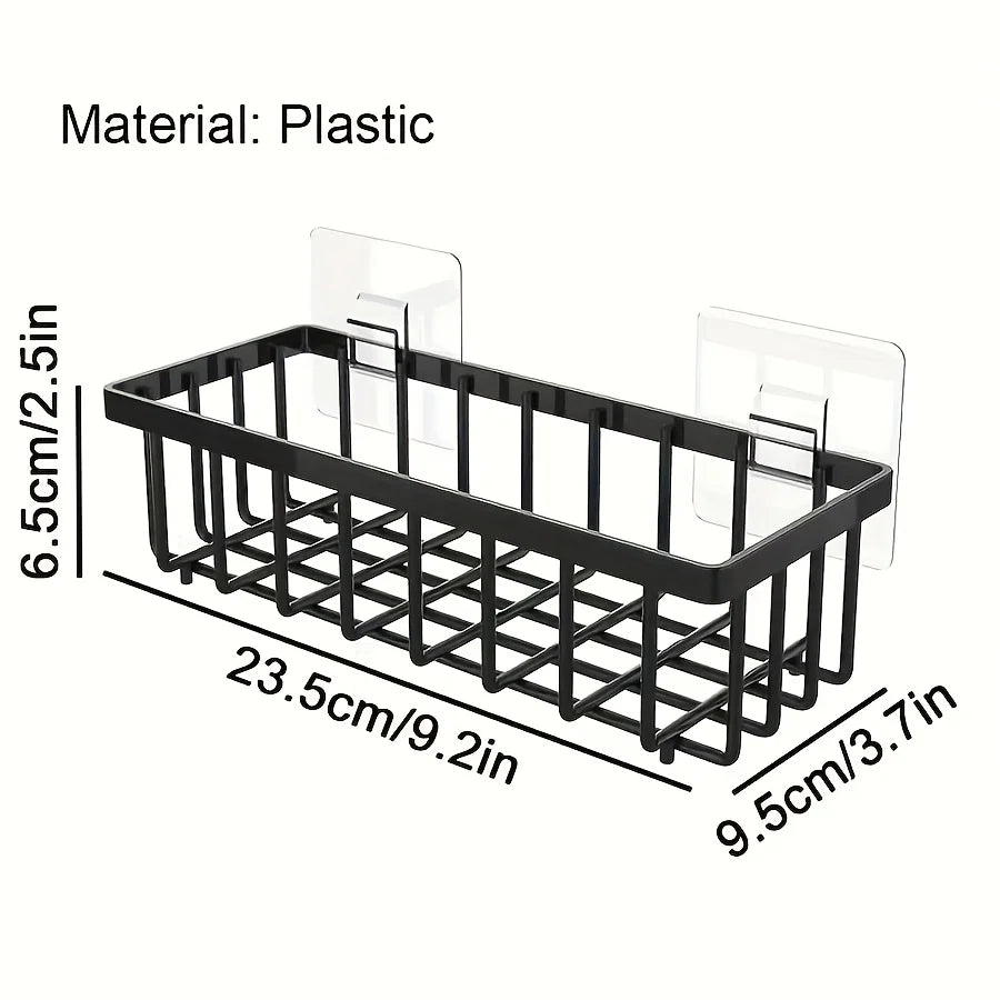 Easy-to-Install Kitchen Sink Organizer, No Drilling Required, Multipurpose Storage Rack Suitable for Sponges,Brushes, and Towels