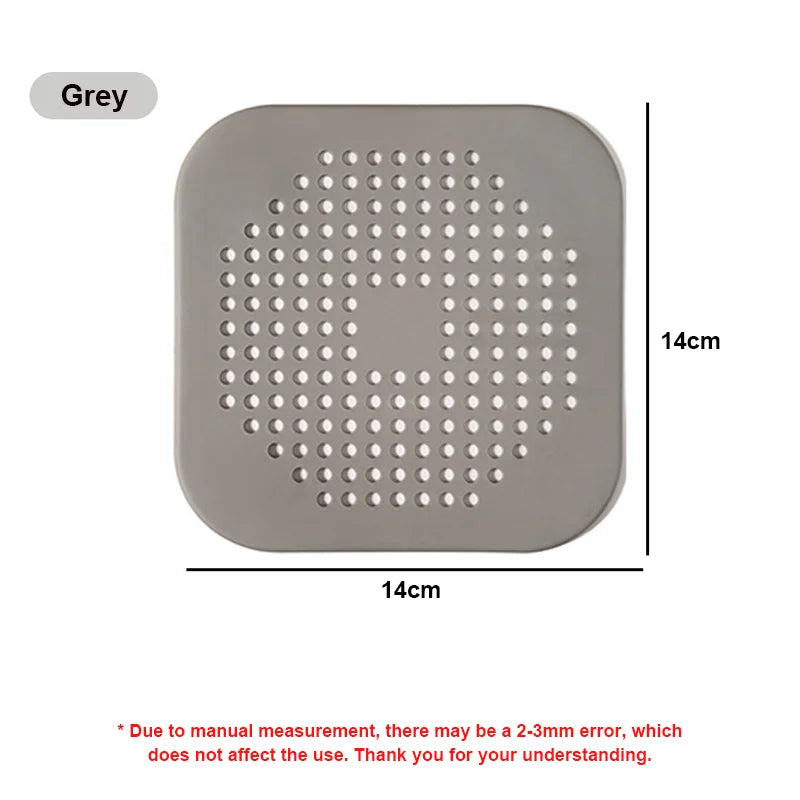 Silicone Shower Drain Hair Catcher Bathroom Sink Strainer Filter Cover Home Accessories