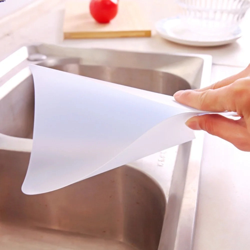 1Pcs Kitchen Sink Water Splash Guards With Sucker Waterproof Screen For Dish Fruit Vegetable Washing Anti-water Board PVC Flaps