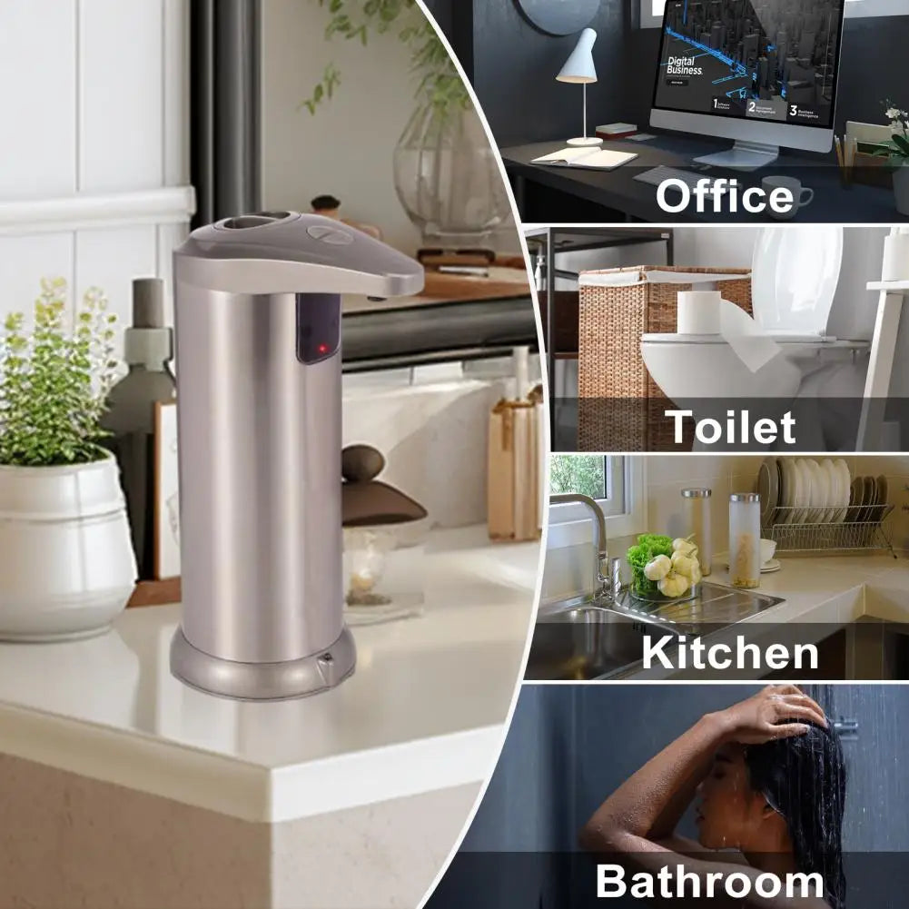 Touchless Soap Dispenser Automatic Soap Dispenser Touchless Stainless Steel Soap Dispenser Adjustable Volume 3 Modes Free