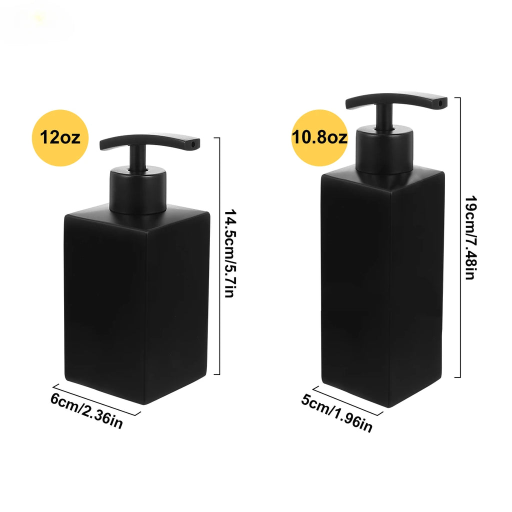 Matte Black 304 Stainless Steel Soap Dispenser Square Design Soap Dispenser Liquid Soap Dispenser for Bathroom