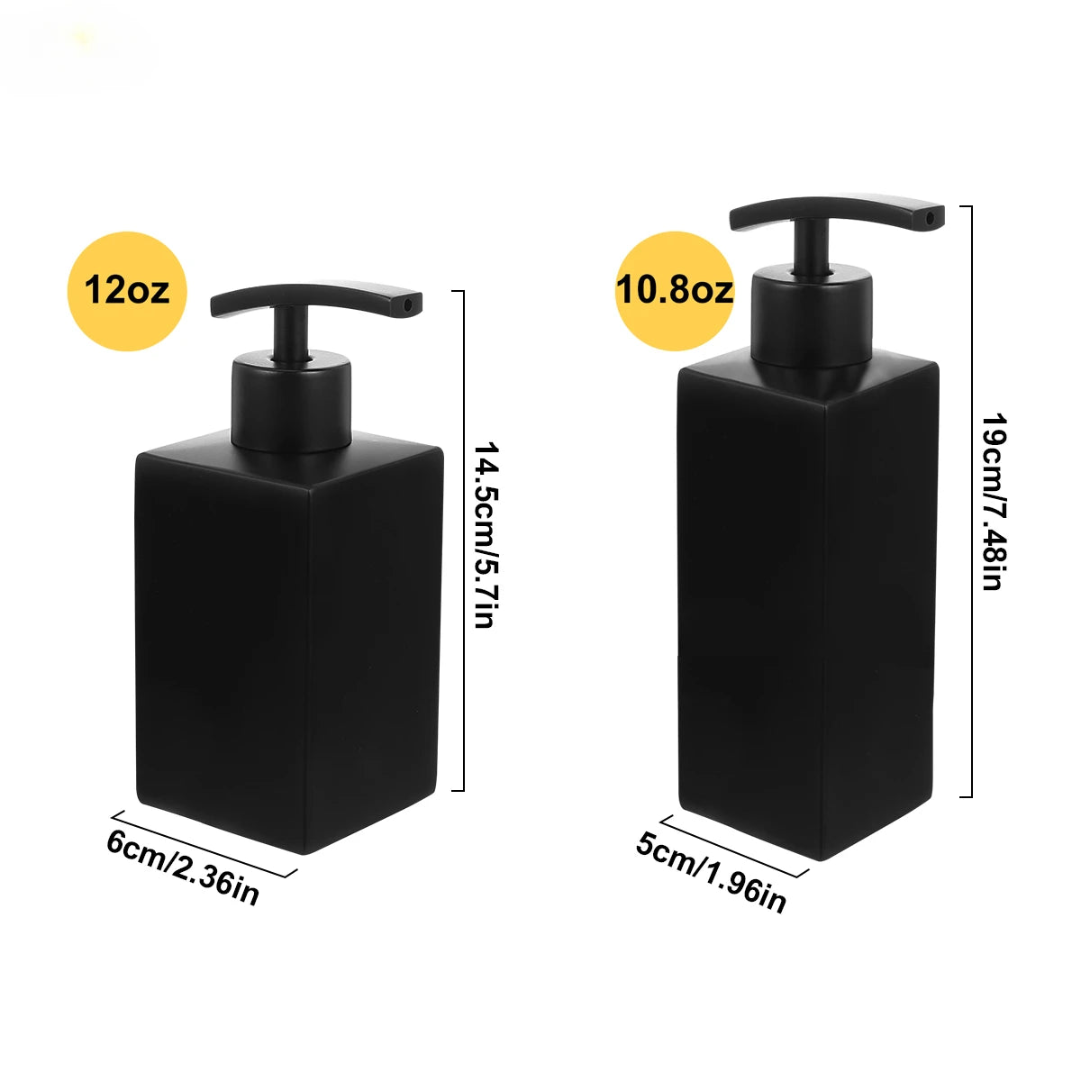 Matte Black 304 Stainless Steel Soap Dispenser Square Design Soap Dispenser Liquid Soap Dispenser for Bathroom