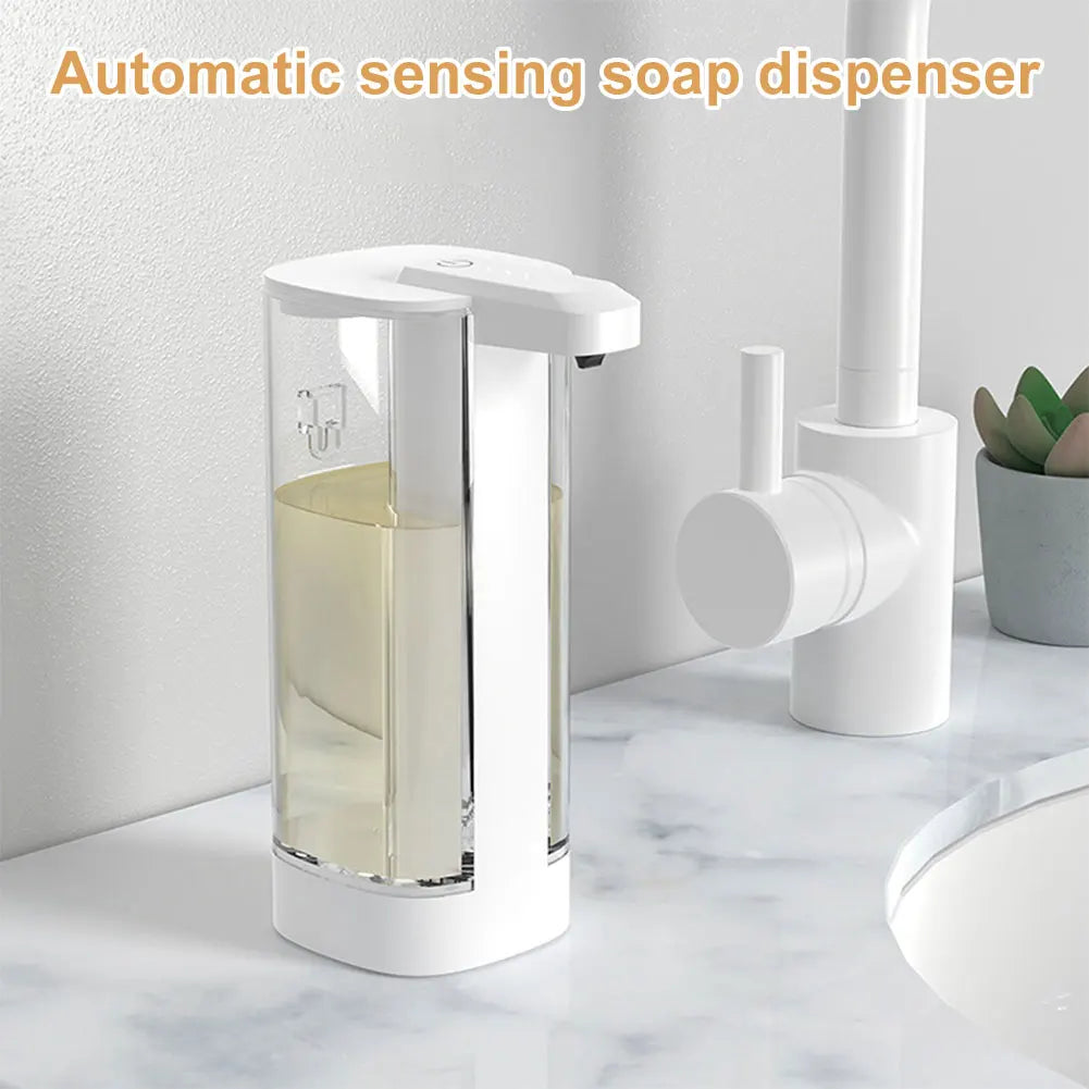Hand Soap Dispenser Touchless Electric Soap Dispenser Wall Mount Hands Free Auto Soap Dispenser for Kitchen Bathroom