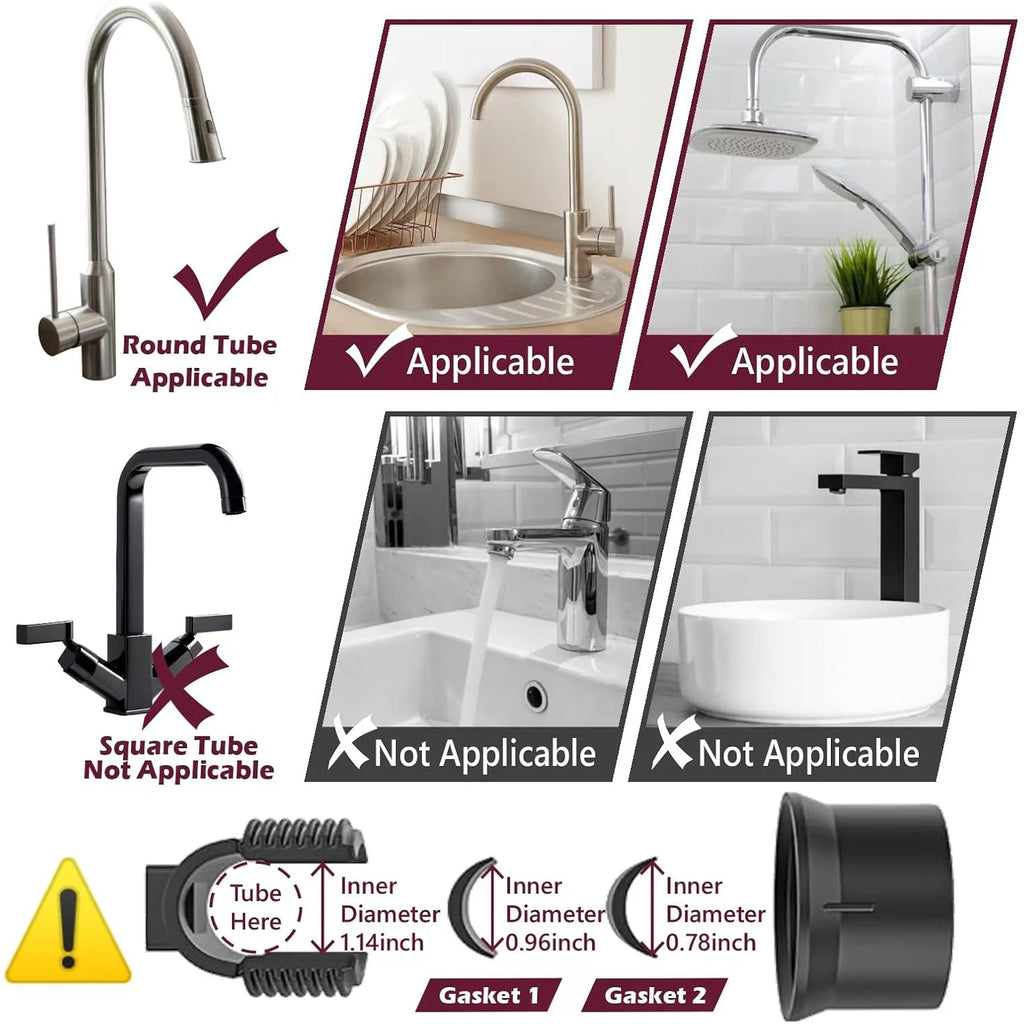 Faucet Organizer Sponge Holder for Kitchen Sink  Adjustable Sink Organizer Hanging Faucet Drain Rack