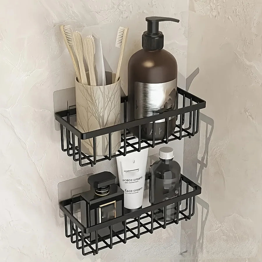 Easy-to-Install Kitchen Sink Organizer, No Drilling Required, Multipurpose Storage Rack Suitable for Sponges,Brushes, and Towels