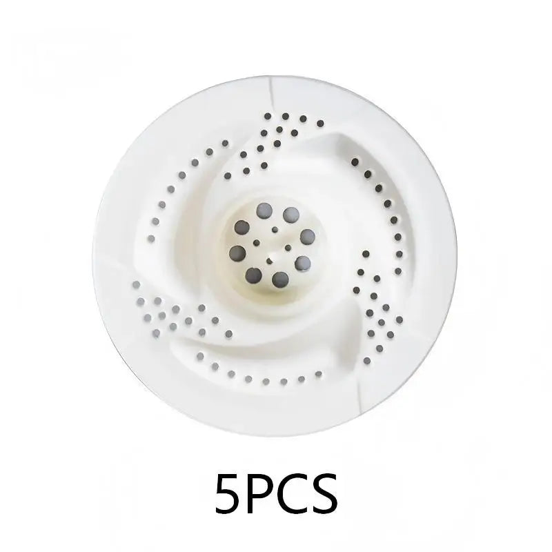 1/3/8pcs Japanese Vortex Drain Hair Catcher: Rotating Filter for Bathroom Kitchen Sink, Anti-Bug Clog Preventer