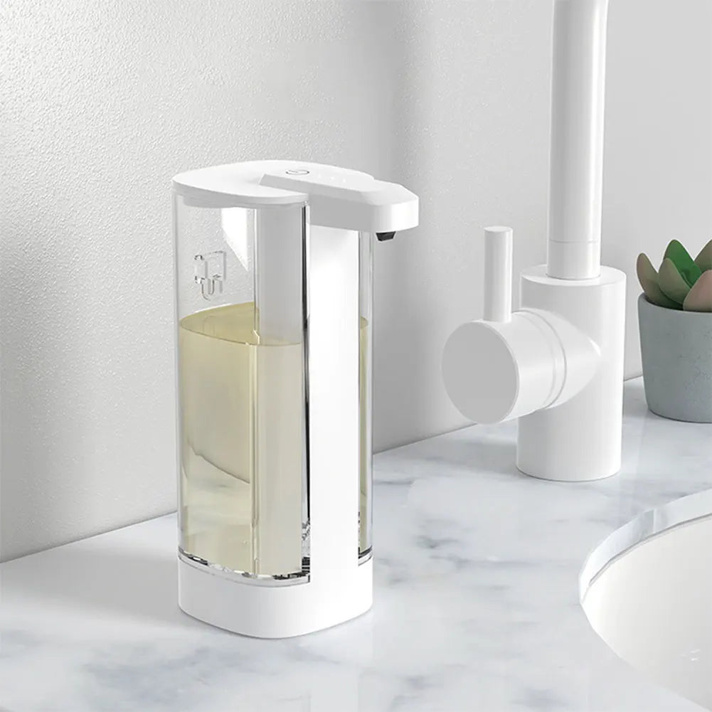 Hand Soap Dispenser Touchless Electric Soap Dispenser Wall Mount Hands Free Auto Soap Dispenser for Kitchen Bathroom
