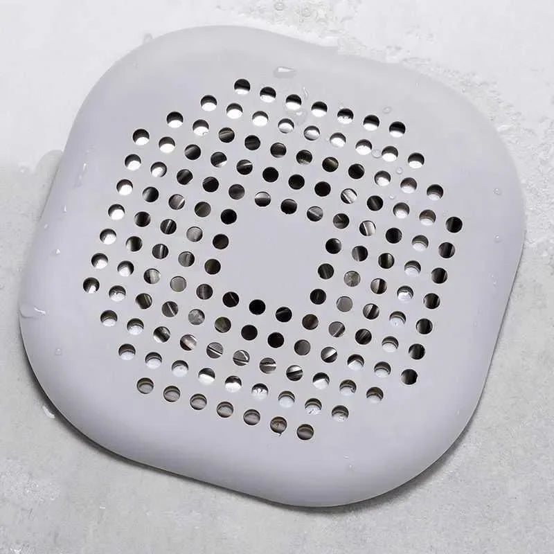 Silicone Shower Drain Hair Catcher Bathroom Sink Strainer Filter Cover Home Accessories