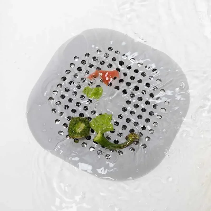 Silicone Shower Drain Hair Catcher Bathroom Sink Strainer Filter Cover Home Accessories