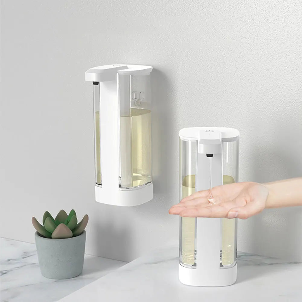 Hand Soap Dispenser Touchless Electric Soap Dispenser Wall Mount Hands Free Auto Soap Dispenser for Kitchen Bathroom
